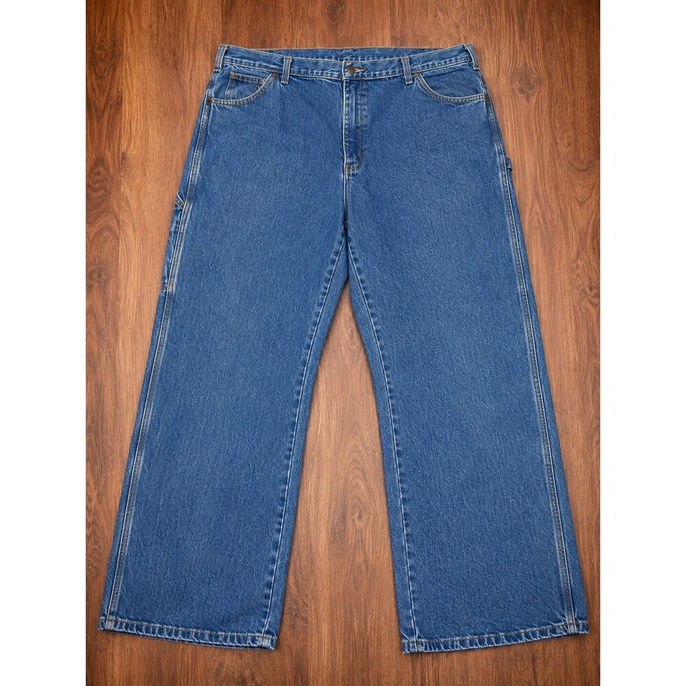 Dickies Carpenter Jeans Mens 40x32 Blue Relaxed Fit Utility Denim Workwear